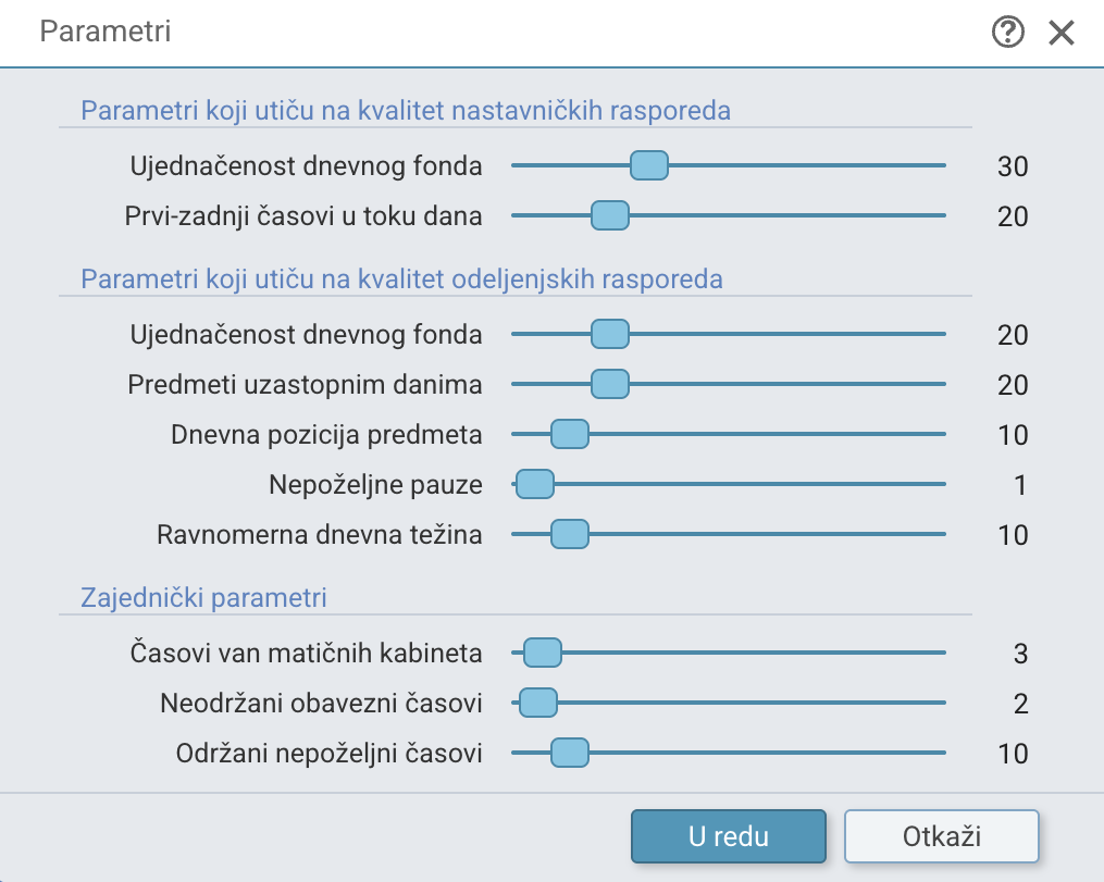 Parametri